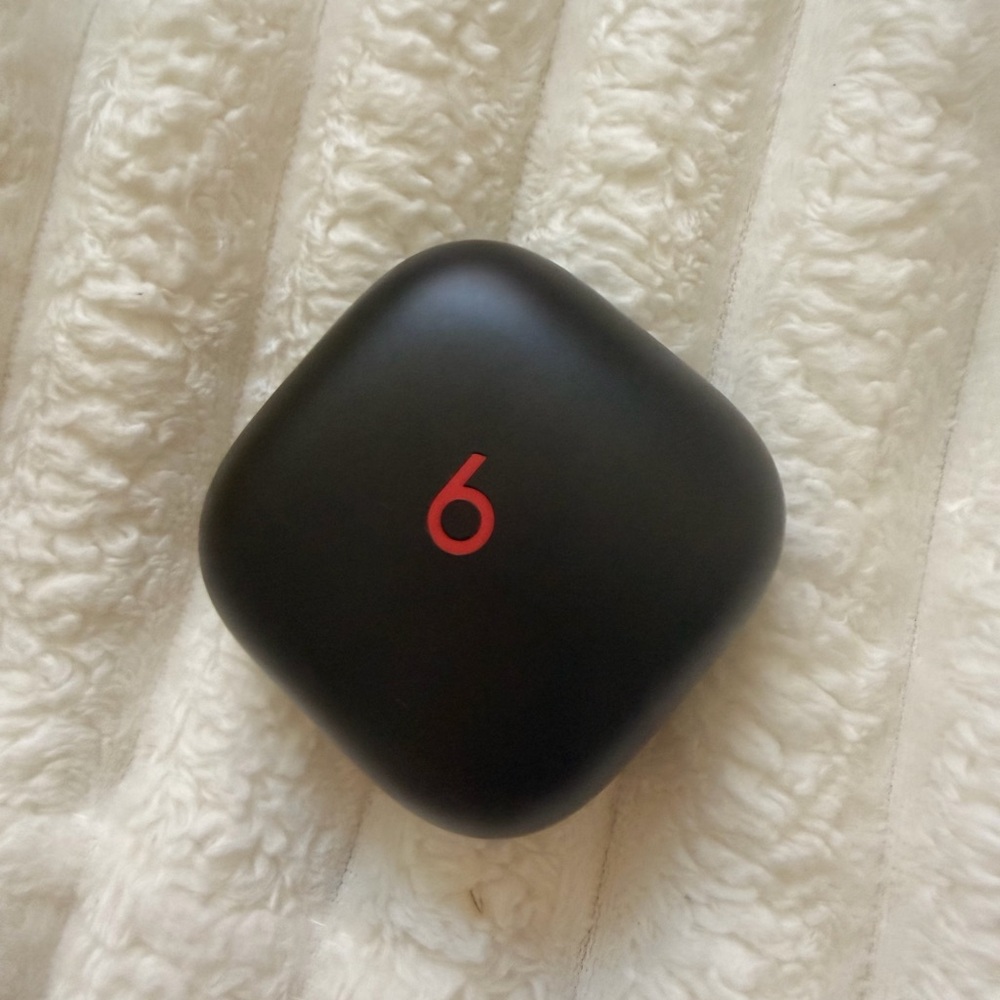 Beats by Dre Black Earbud Case with Red Logo